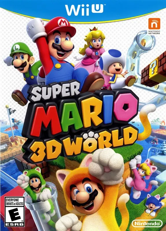 Portada americana de Super Mario 3D World