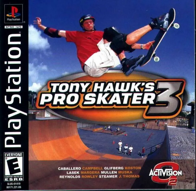 Versión para PS1 de Tony Hawk’s Pro Skater 3