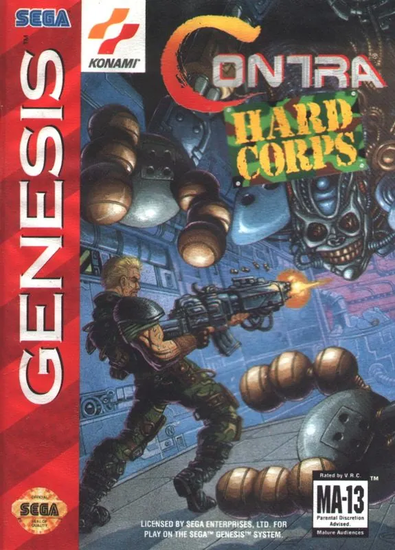 Portada americana de Contra Hard Corps