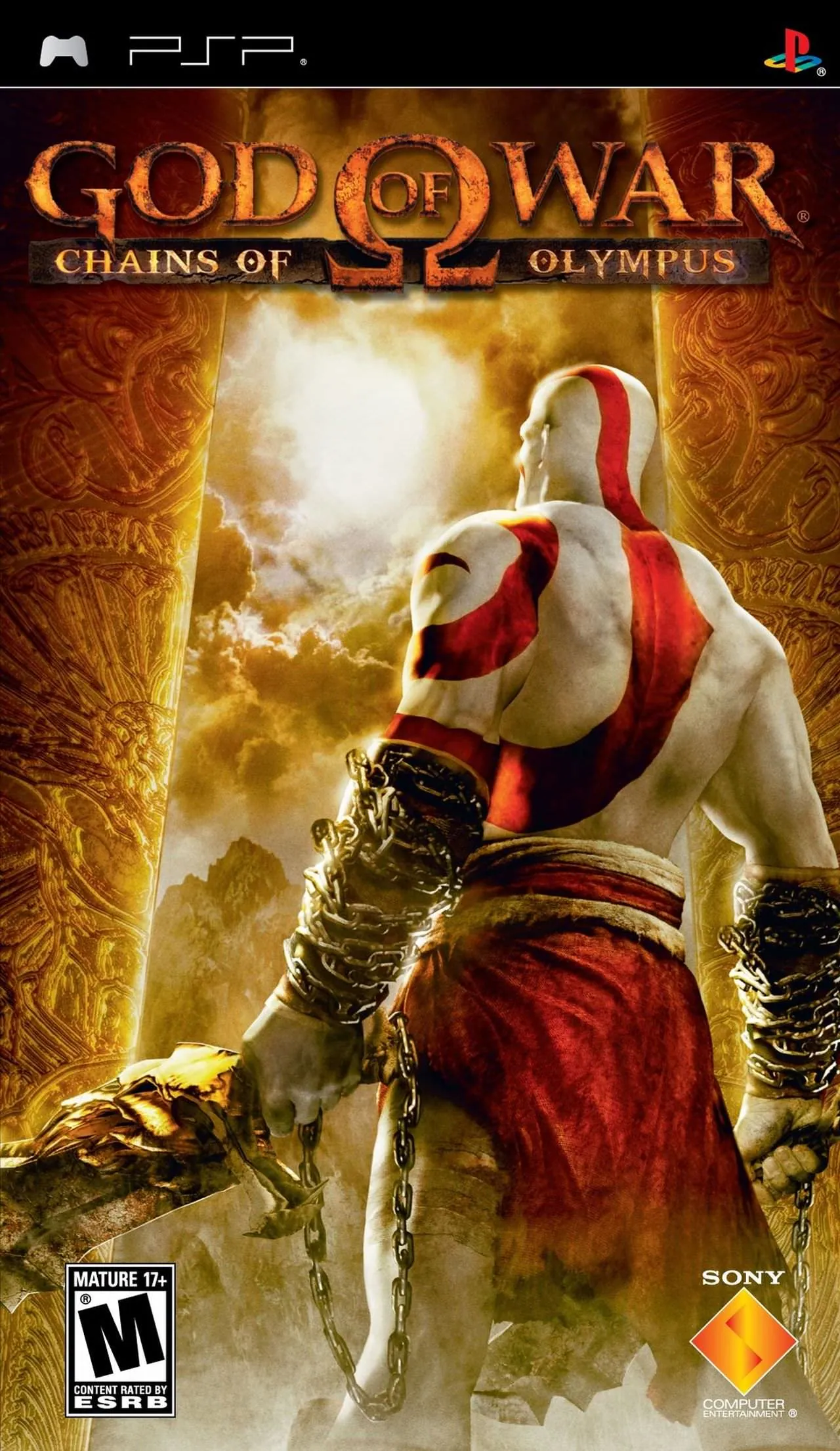 Portada americana de God of War: Chains of Olympus