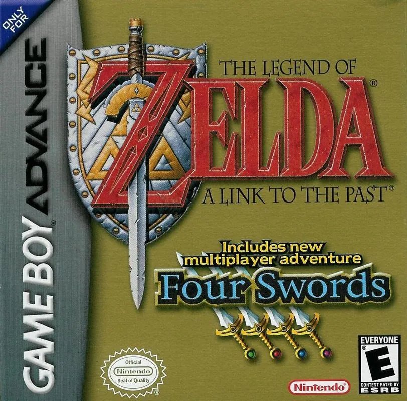 Portada americana de The Legend of Zelda: A Link to the Past + Four Swords