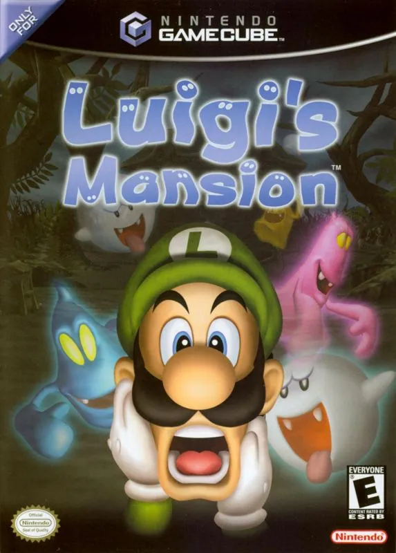 Portada americana de Luigi's Mansion