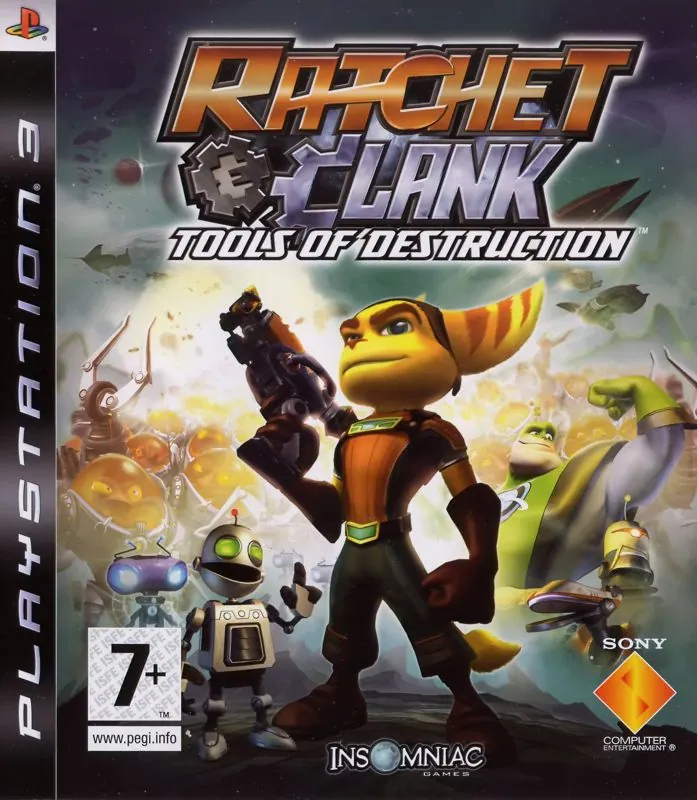 Portada europea de Ratchet & Clank: Tools of Destruction