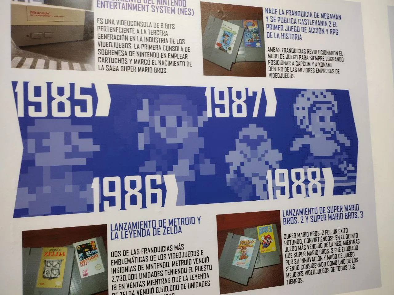 Había muchos datos bien presentados en cada área
