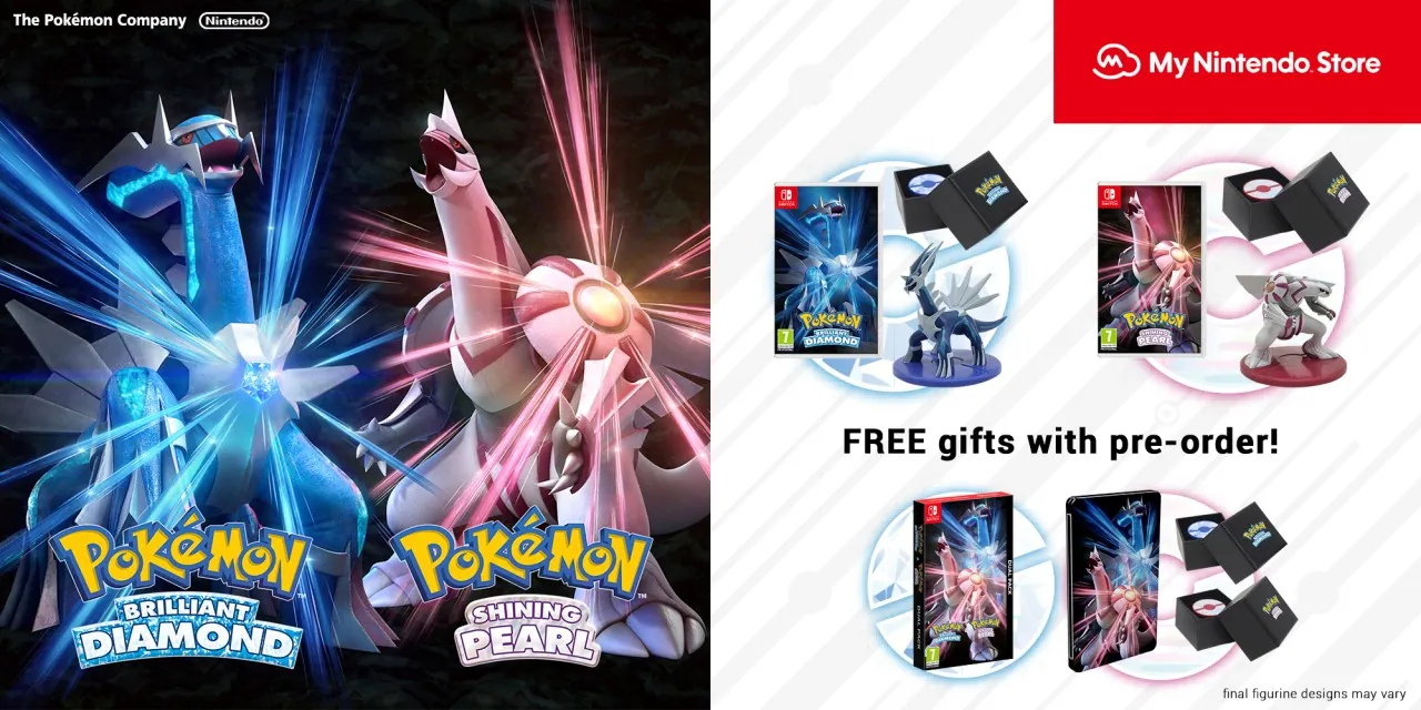 Hubo un paquete de los remakes con ambas versiones de Pokemon Diamond & Pearl