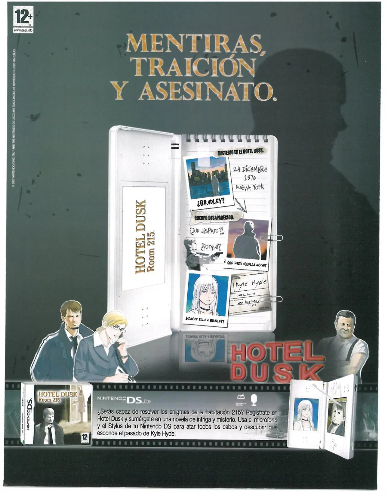 Anuncio de revista española de Hotel Dusk: Room 215