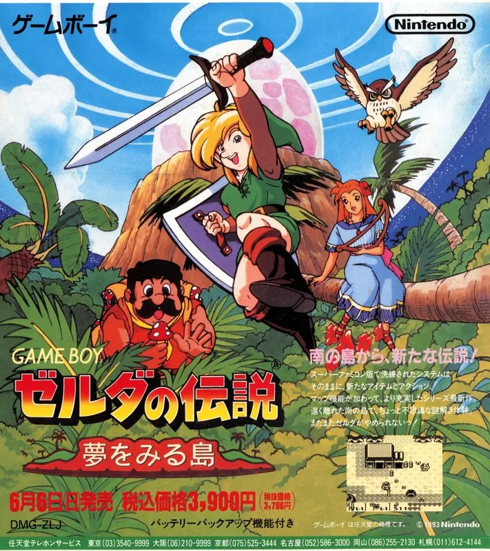 Volante publicitario del juego en Japón