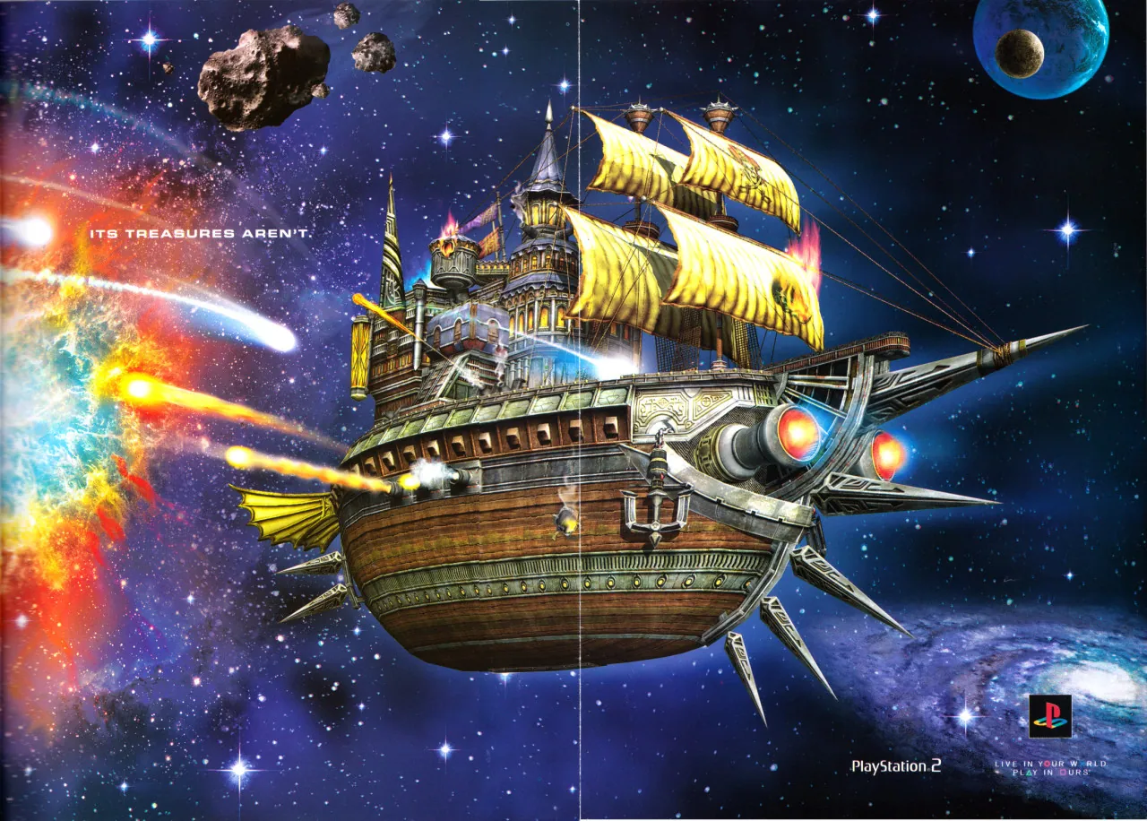 Anuncio de revista gringa de Rogue Galaxy
