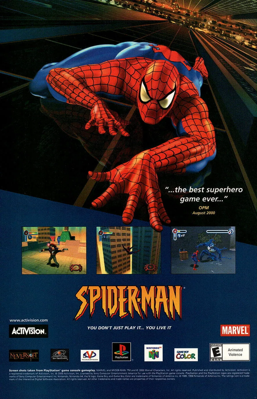 Otro anuncio de revista del Spidey 3D