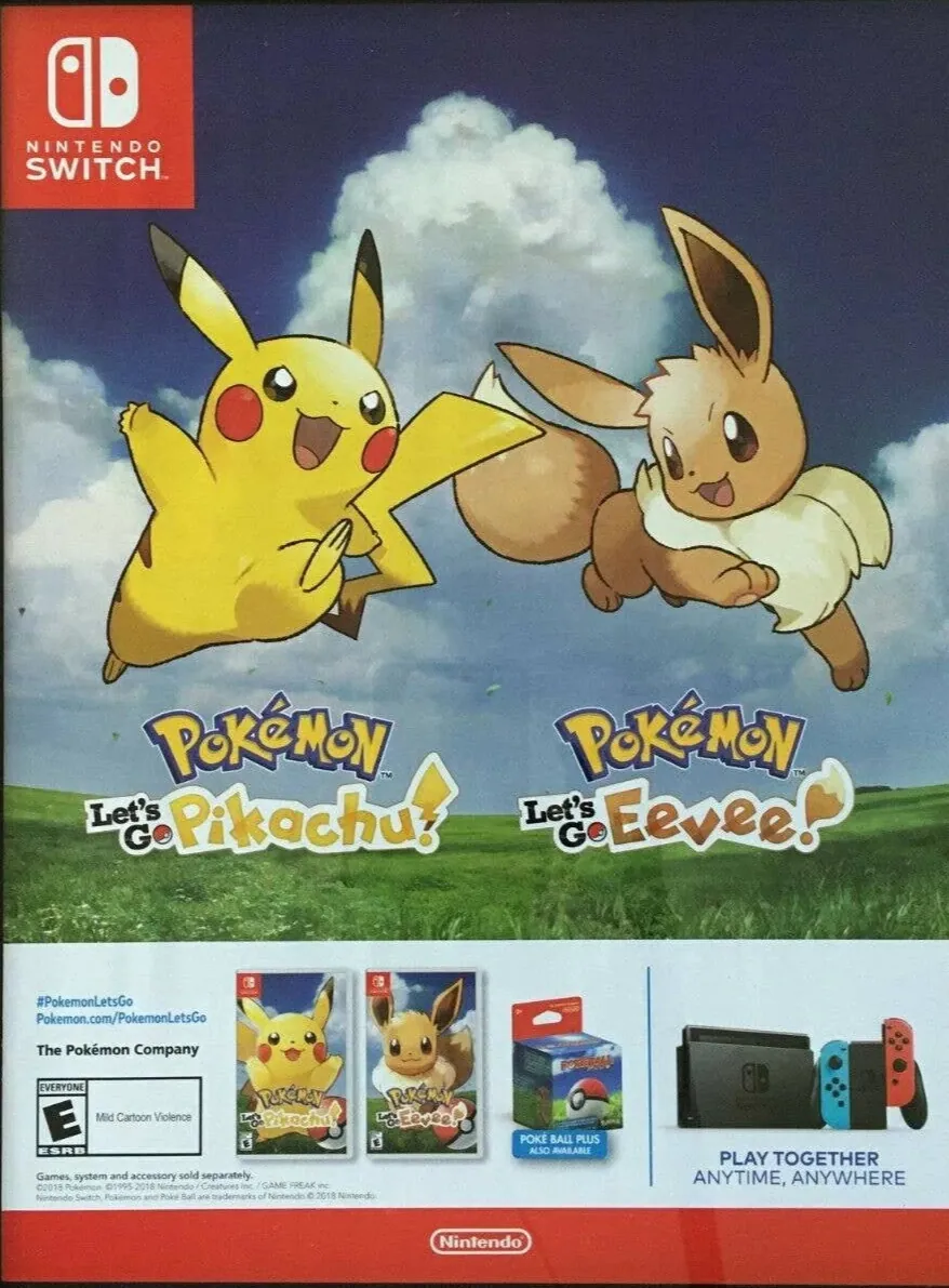 Anuncio de Pokémon Let's Go, Pikachu! y Pokémon Let's Go, Eevee!