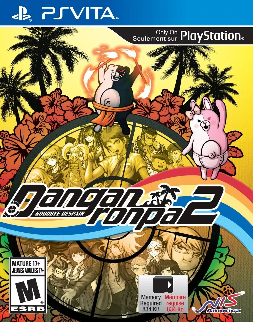 Portada americana del 2do Danganronpa