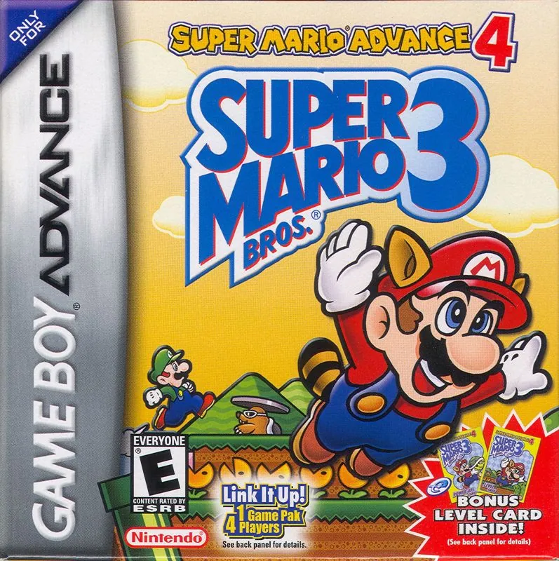 Portada americana de Super Mario Advance 4