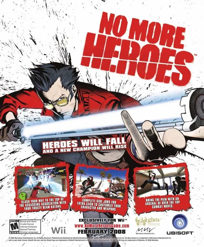 Anuncio de revista gringa de No More Heroes