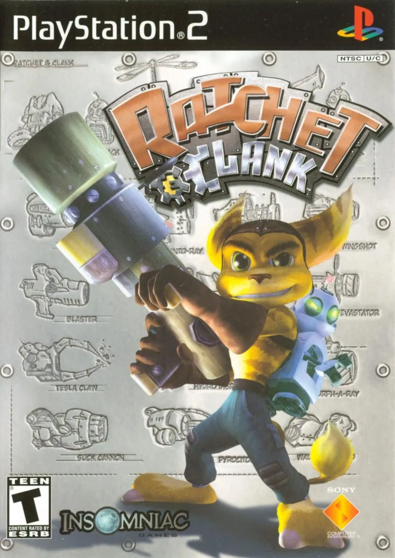 Portada de Ratchet & Clank para PS2