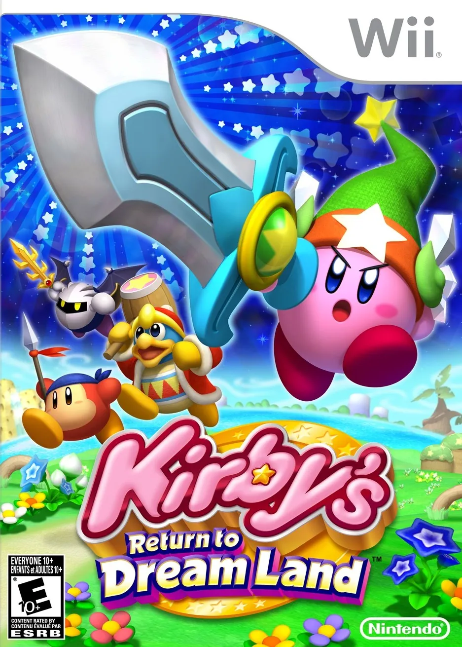 Portada americana de Kirby's Return to Dream Land