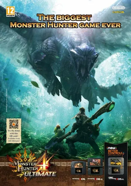 Anuncio de revista gringa de Monster Hunter 4 Ultimate