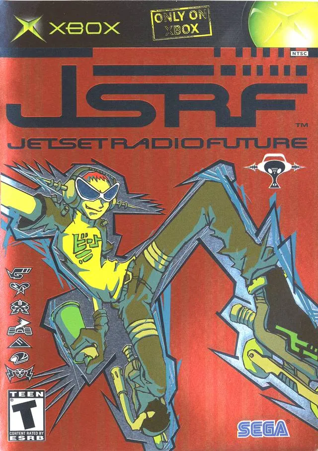 Portada americana de JSRF: Jet Set Radio Future