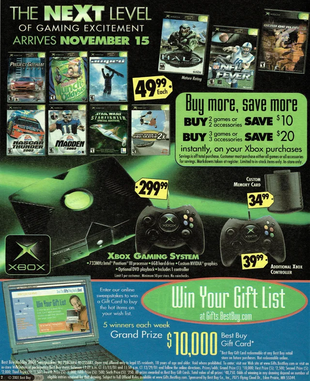 Anuncio de Best Buy de Xbox