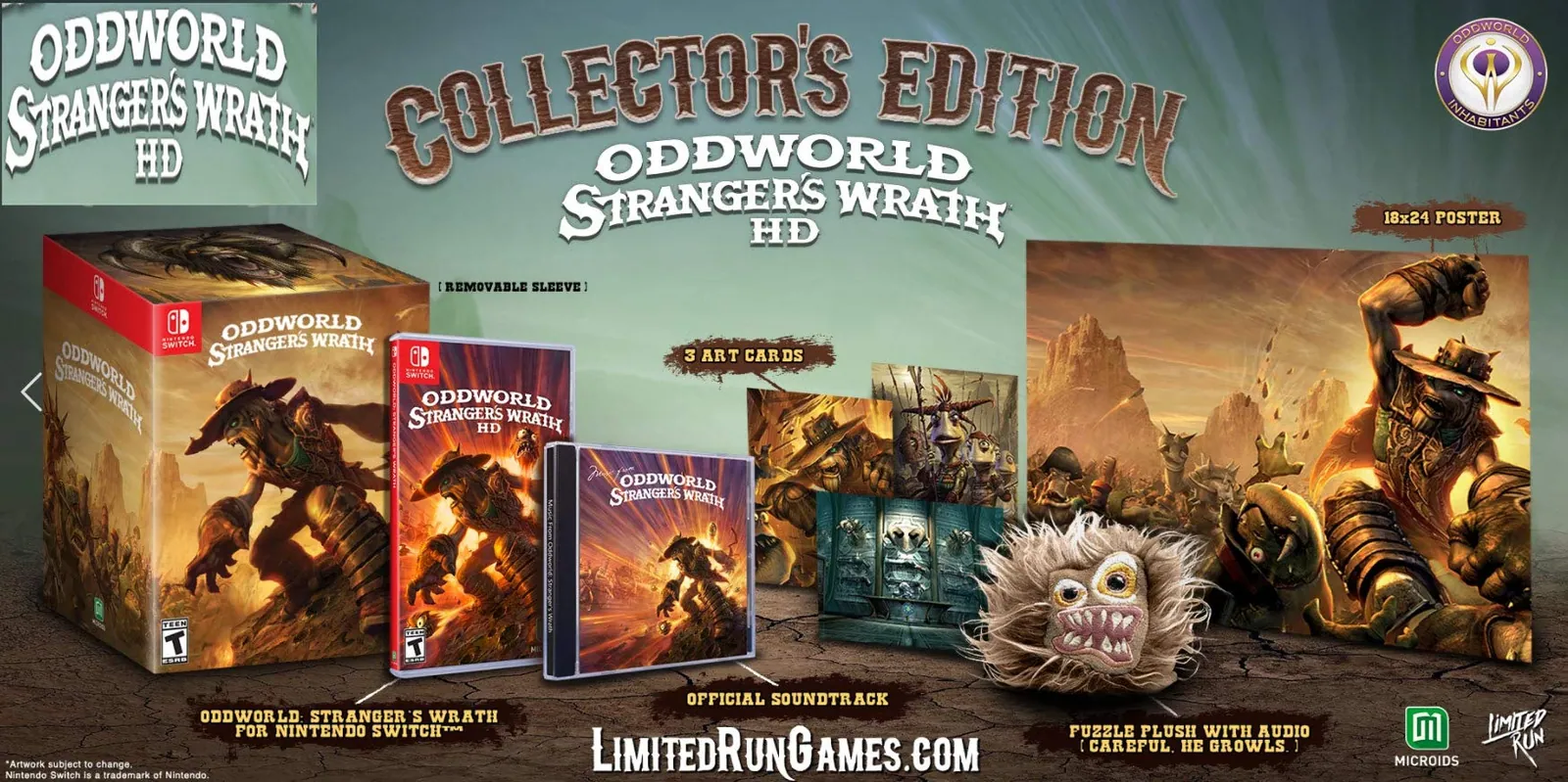 Edición física de Oddworld: Stranger’s Wrath por Limited Run Games para Suiche