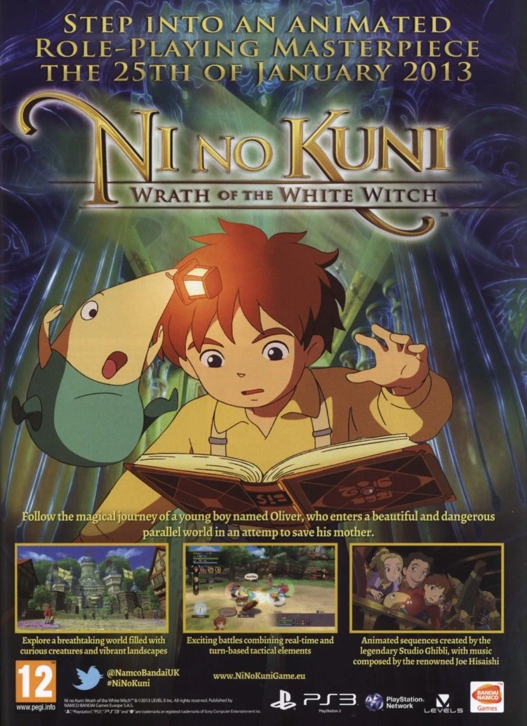 Anuncio europerro de Ni no Kuni: Wrath of the White Witch