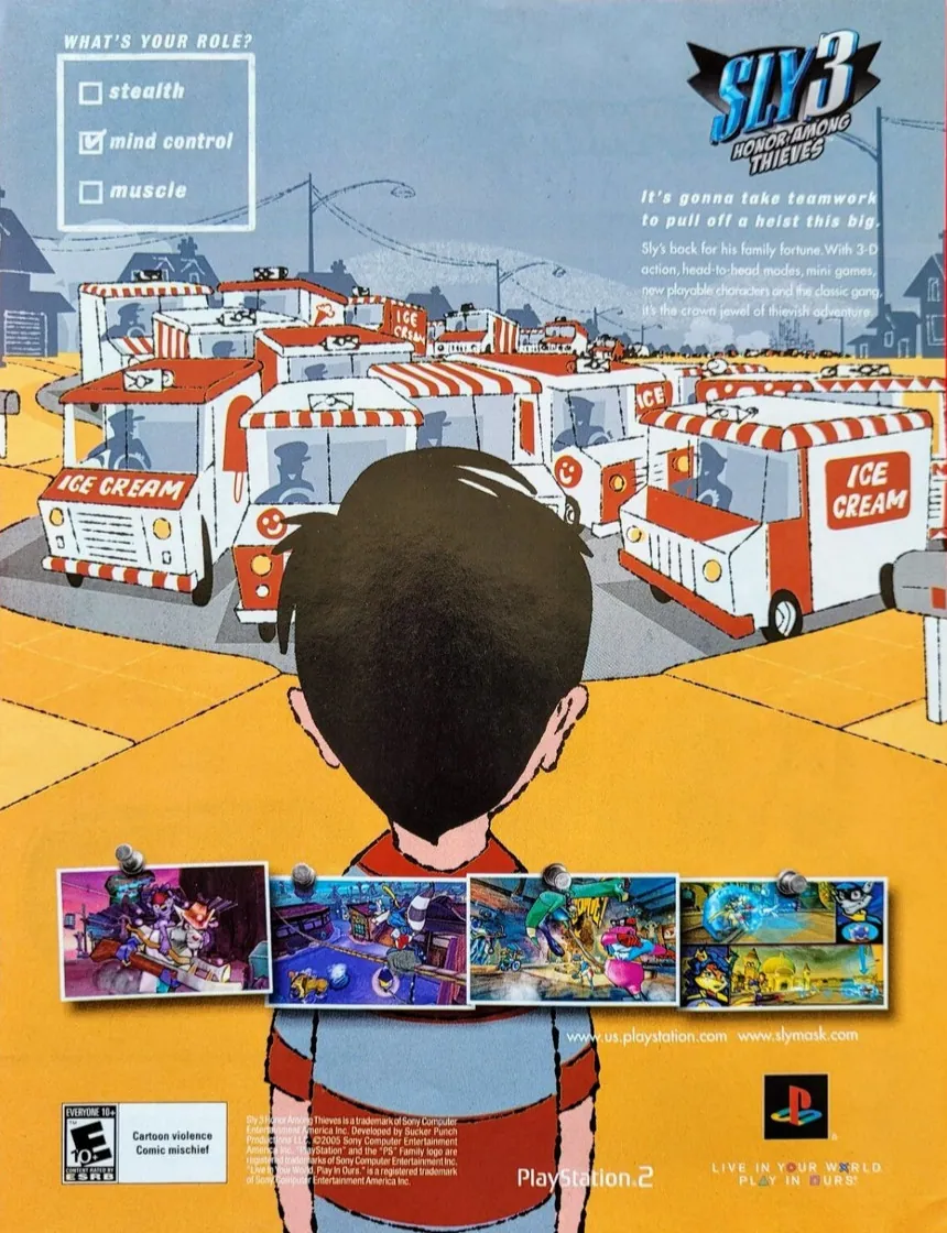Otro anuncio de revista gringa de Sly 3