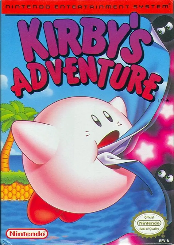 Portada americana de Kirby's Adventure