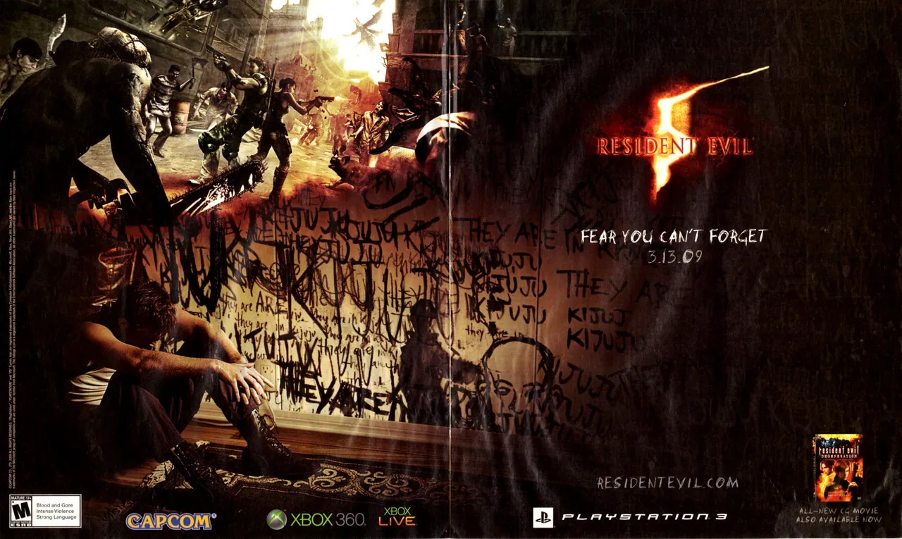 Anuncio de revista gringa de Resident Evil 5