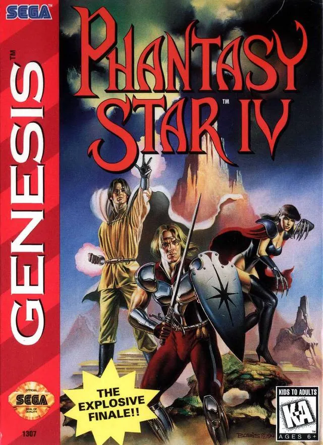 Portada americana de Phantasy Star IV: The End of the Millenium