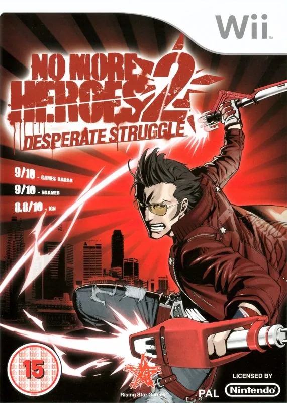 Portada europerra de No More Heroes 2: Desperate Struggle