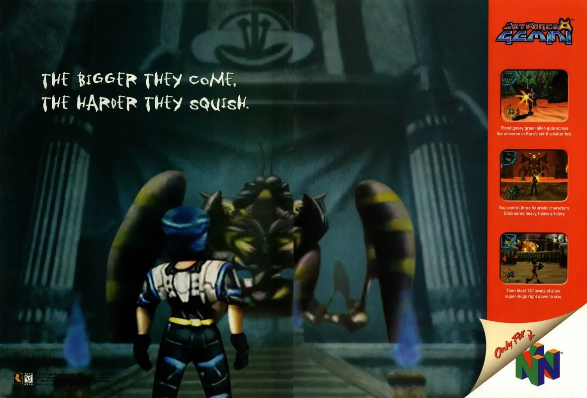 Anuncio de revista gringa de Jet Force Gemini