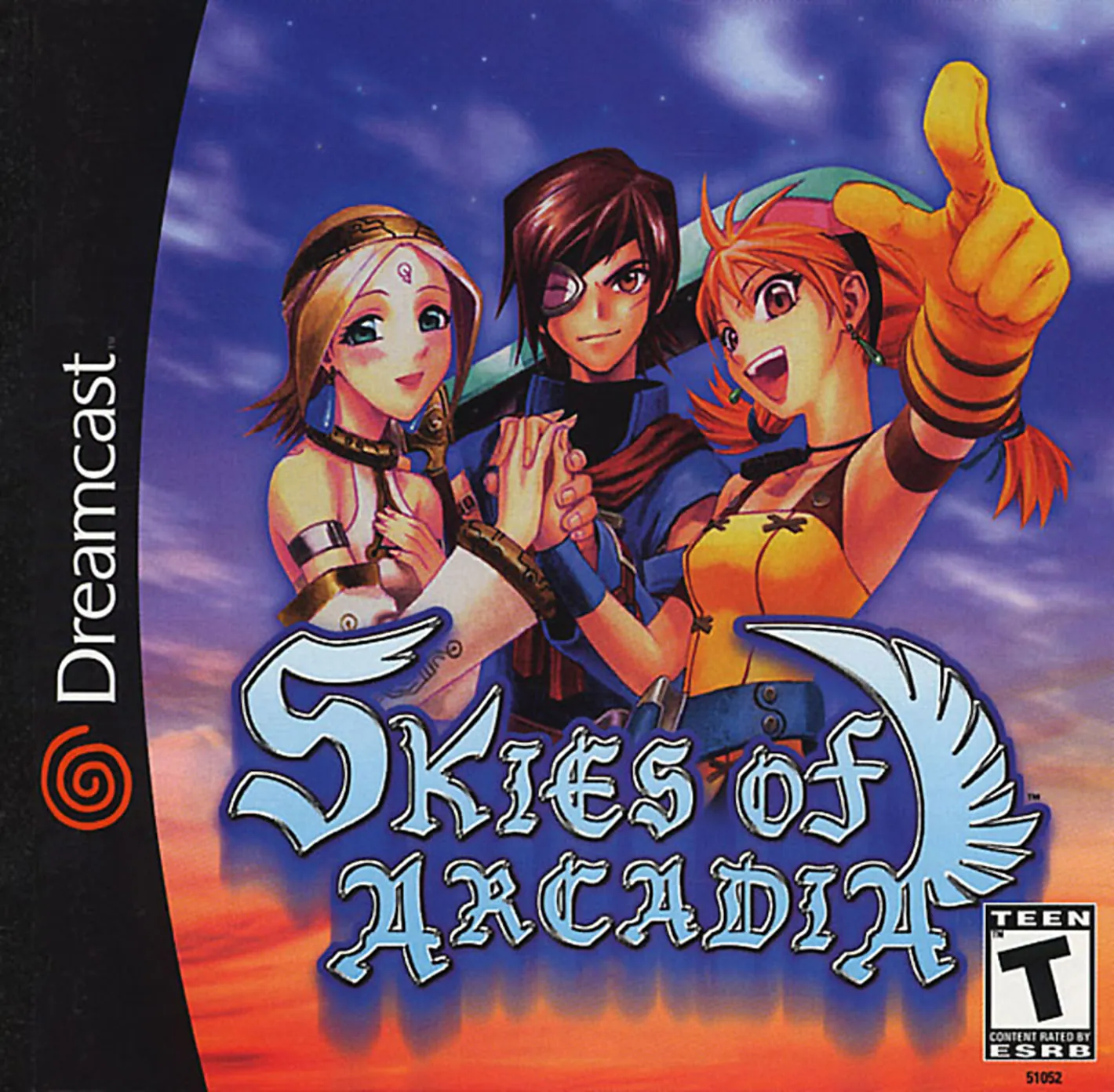 Portada americana de Skies of Arcadia