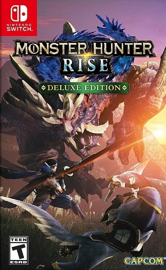 Portada americana de Monster Hunter Rise