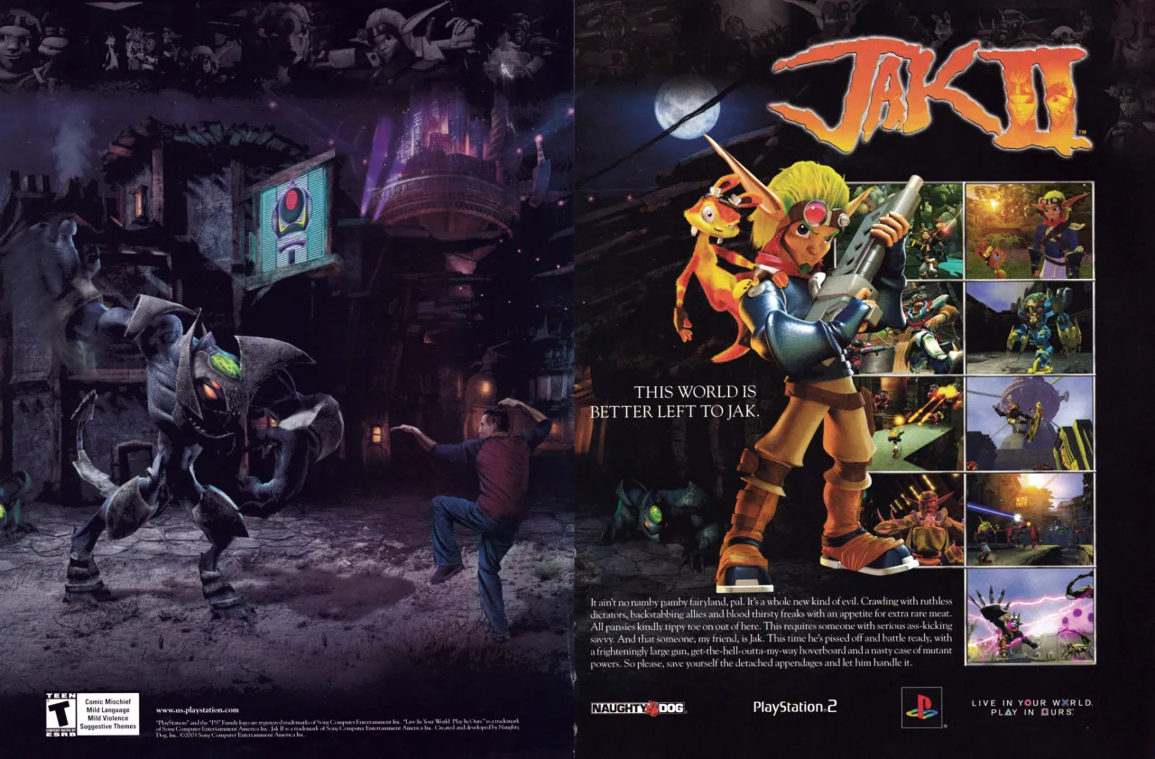 Anuncio de revista gringa de Jak II