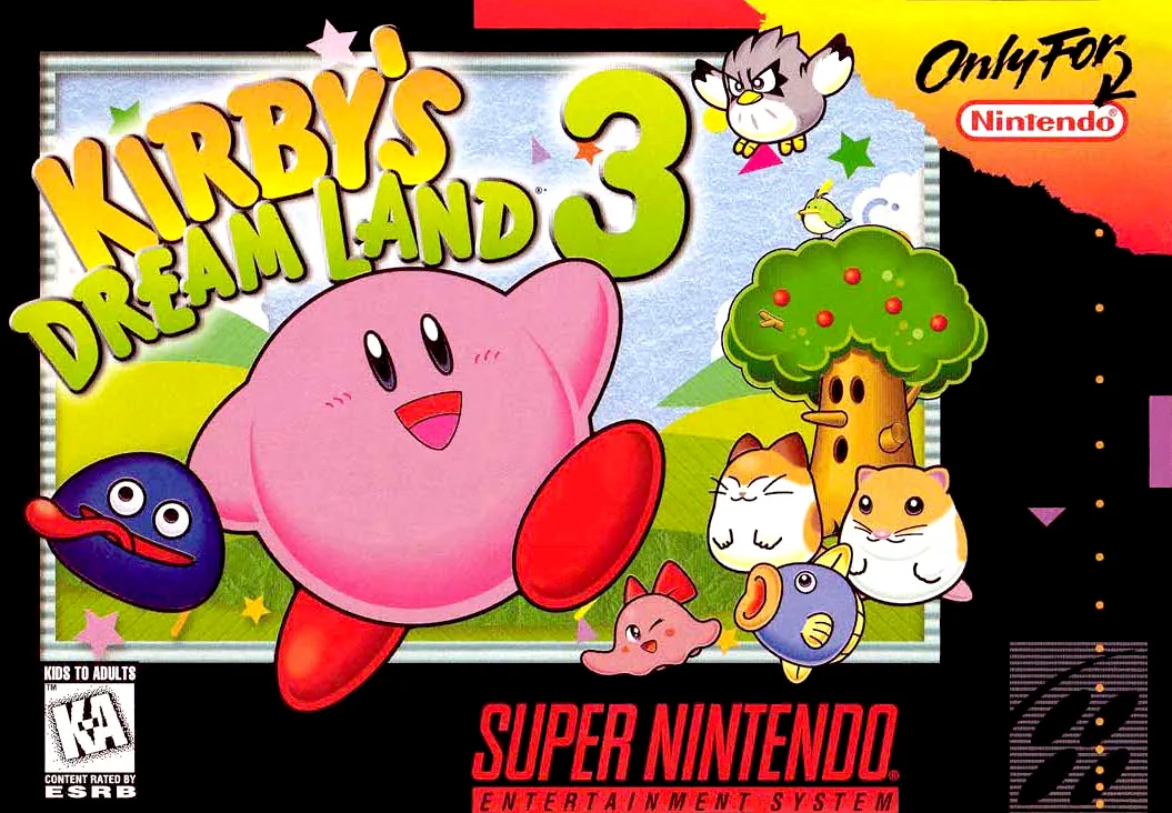 Portada americana de Kirby’s Dream Land 3