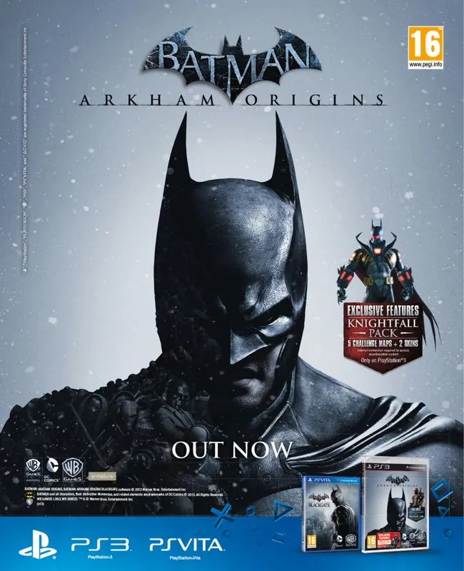 Anuncio europeo de Batman Arkham Origins y Batman: Arkham Origins: Blackgate