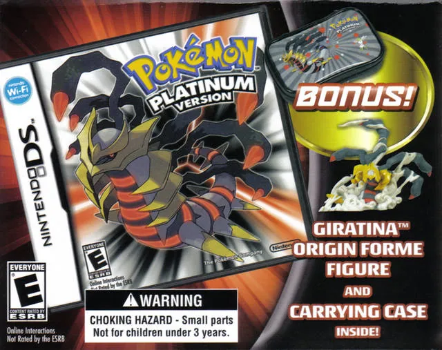 Volante con anuncio de bonus por pre-order de Pokémon Platinum