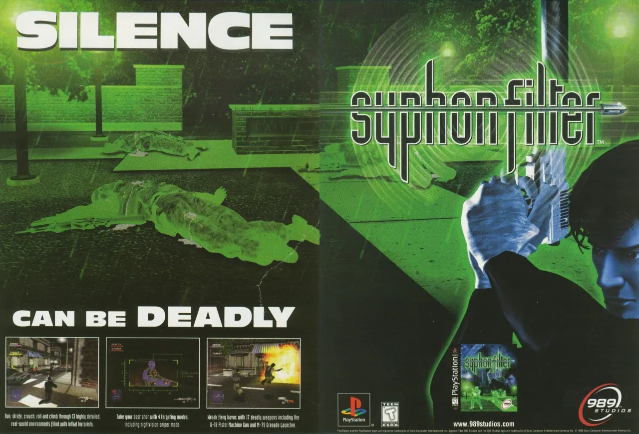 Anuncio de revista gringa de Syphon Filter