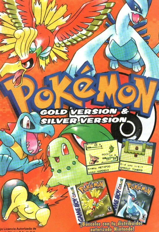 Anuncio en Club Nintendo de Pokemon Gold y Silver