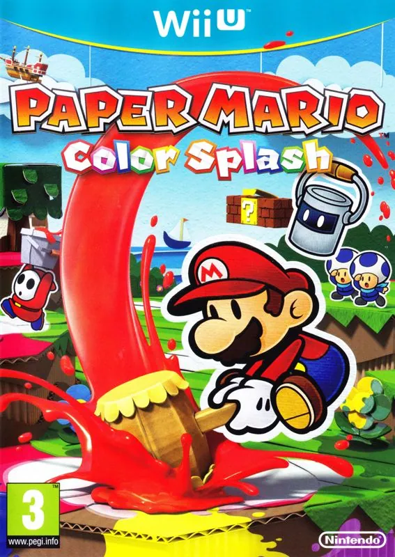 Portada europerra del Paper Mario Color Splash