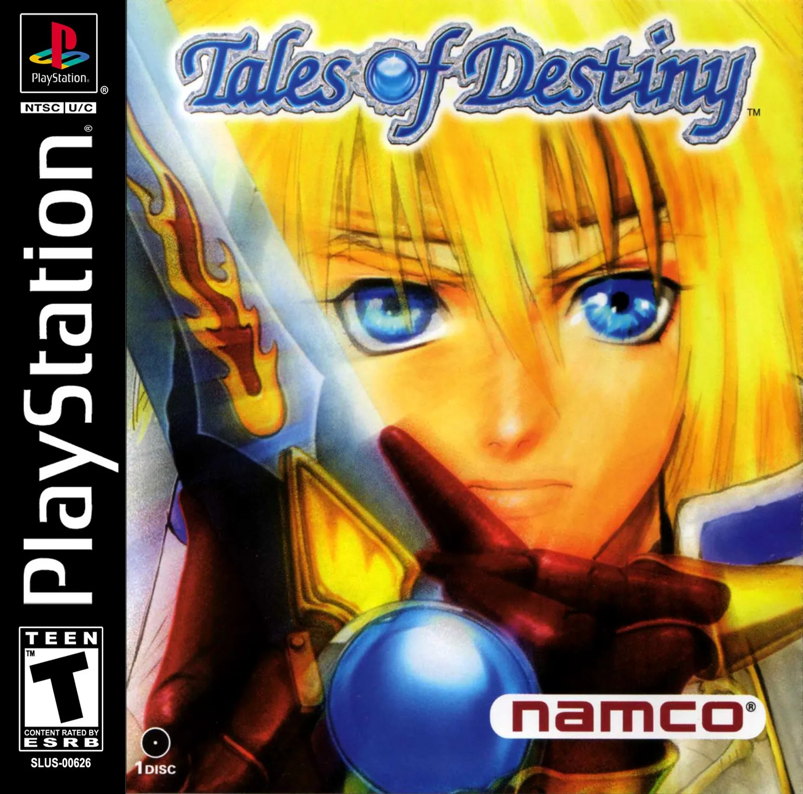 Carátula americana de Tales of Destiny