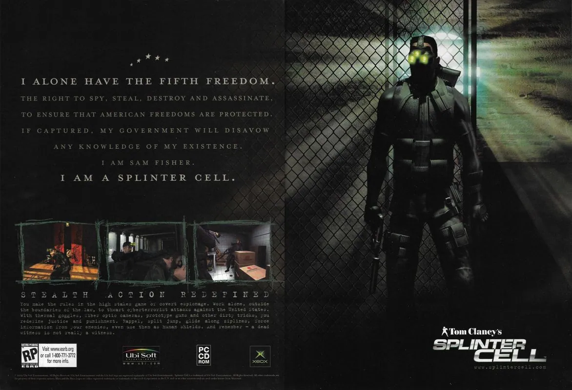 Anuncio de lanzamiento de Tom Clancy's Splinter Cell