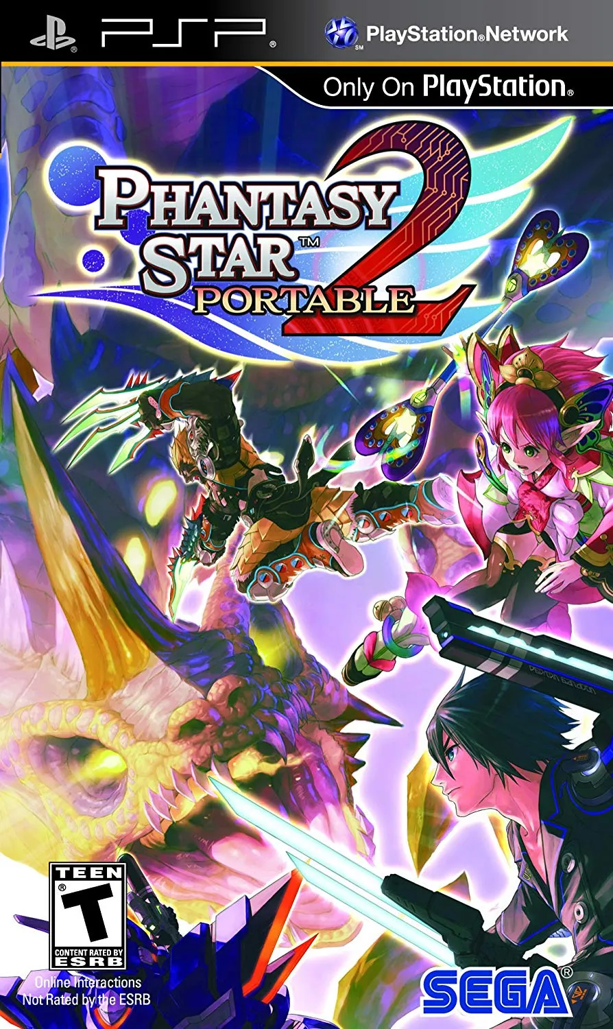 Portada americana de Phantasy Star Portable 2
