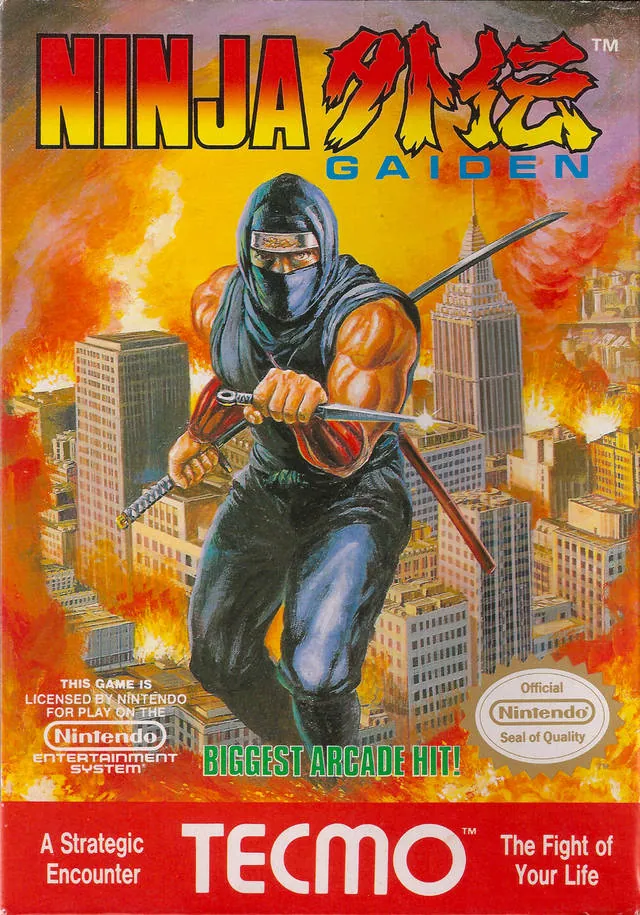 Portada americana de Ninja Gaiden