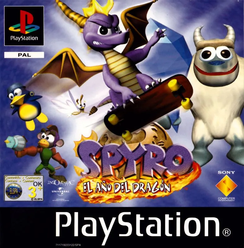 Portada española de Spyro Year of the Dragon