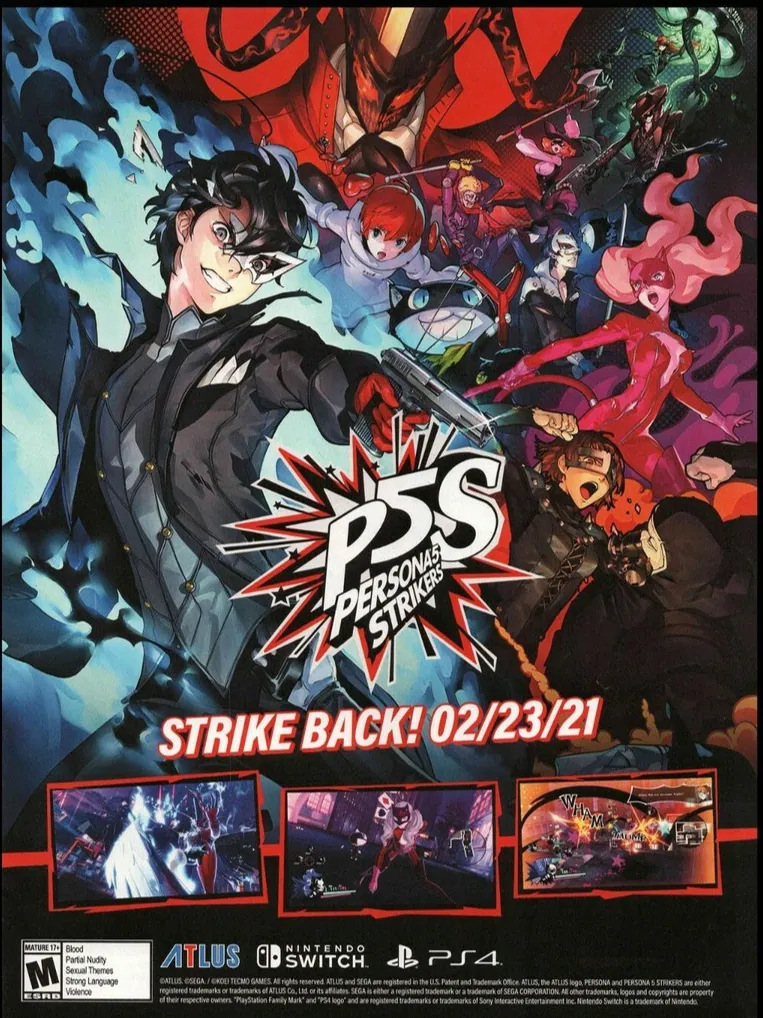 Poster promocional de Persona 5 Strikers