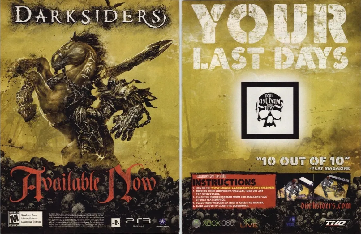 Anuncio de revista gringa de Darksiders
