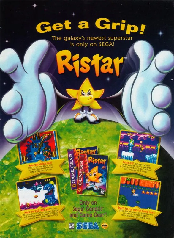 Anuncio de revista gringa de Ristar