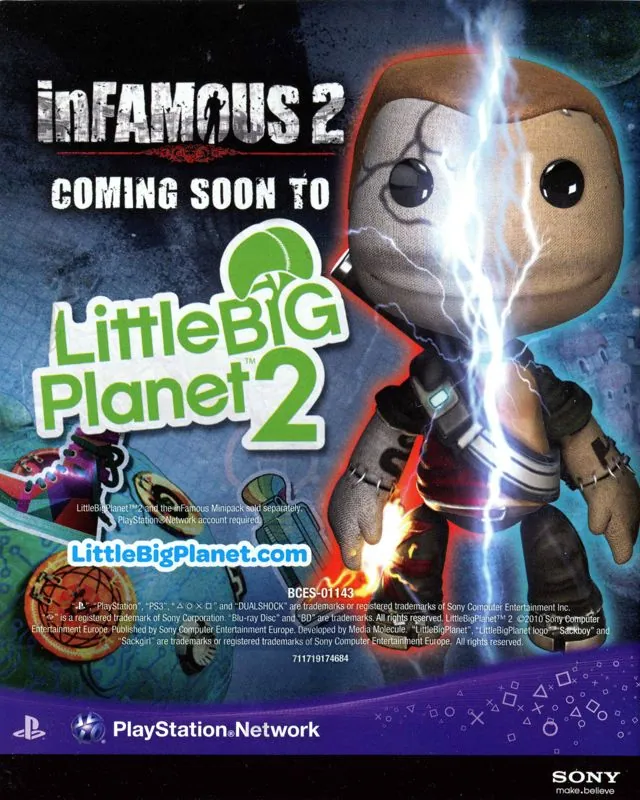 Cole también apareció en LittleBigPlanet 2