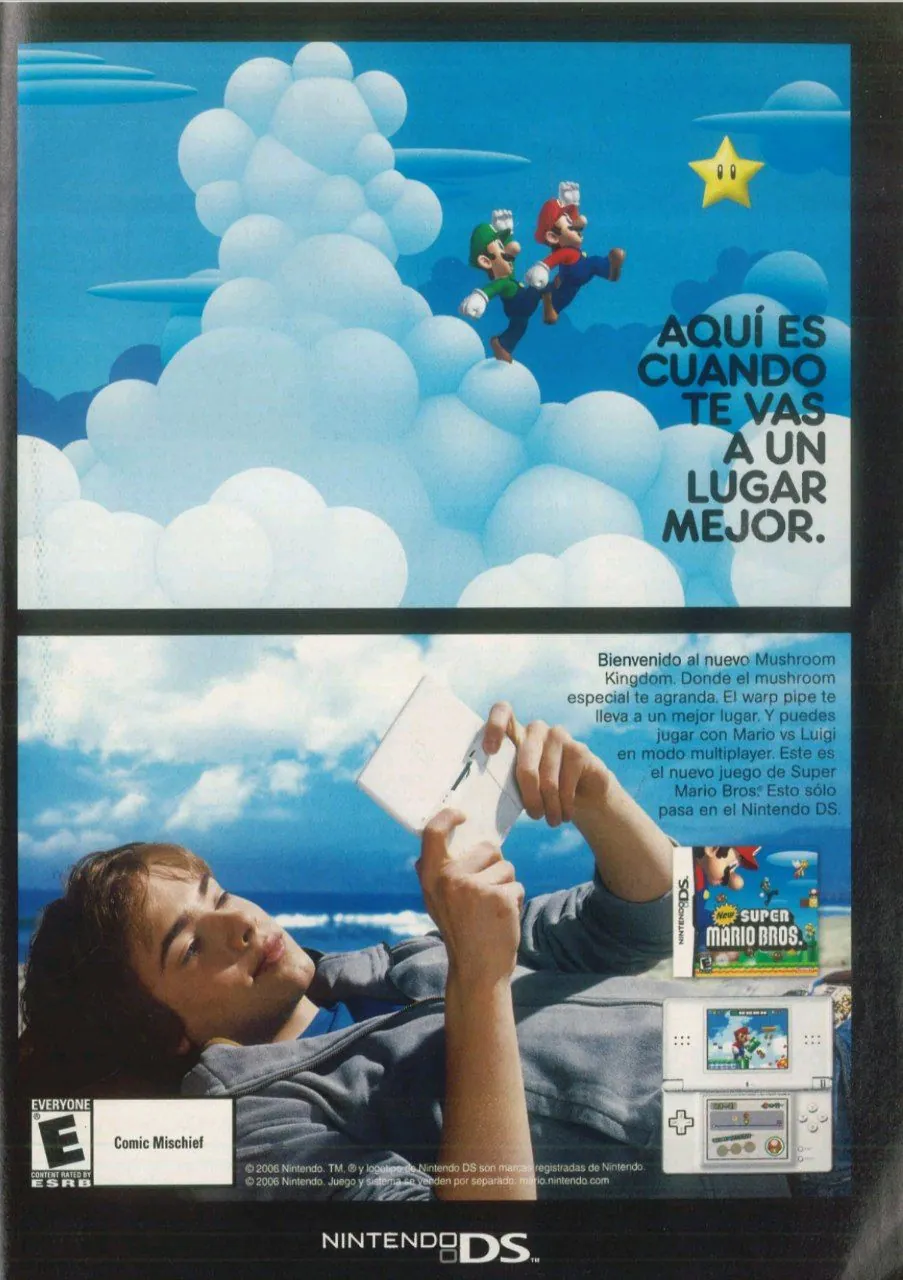 Anuncio impreso nuestra revista consentida Club Nintendo