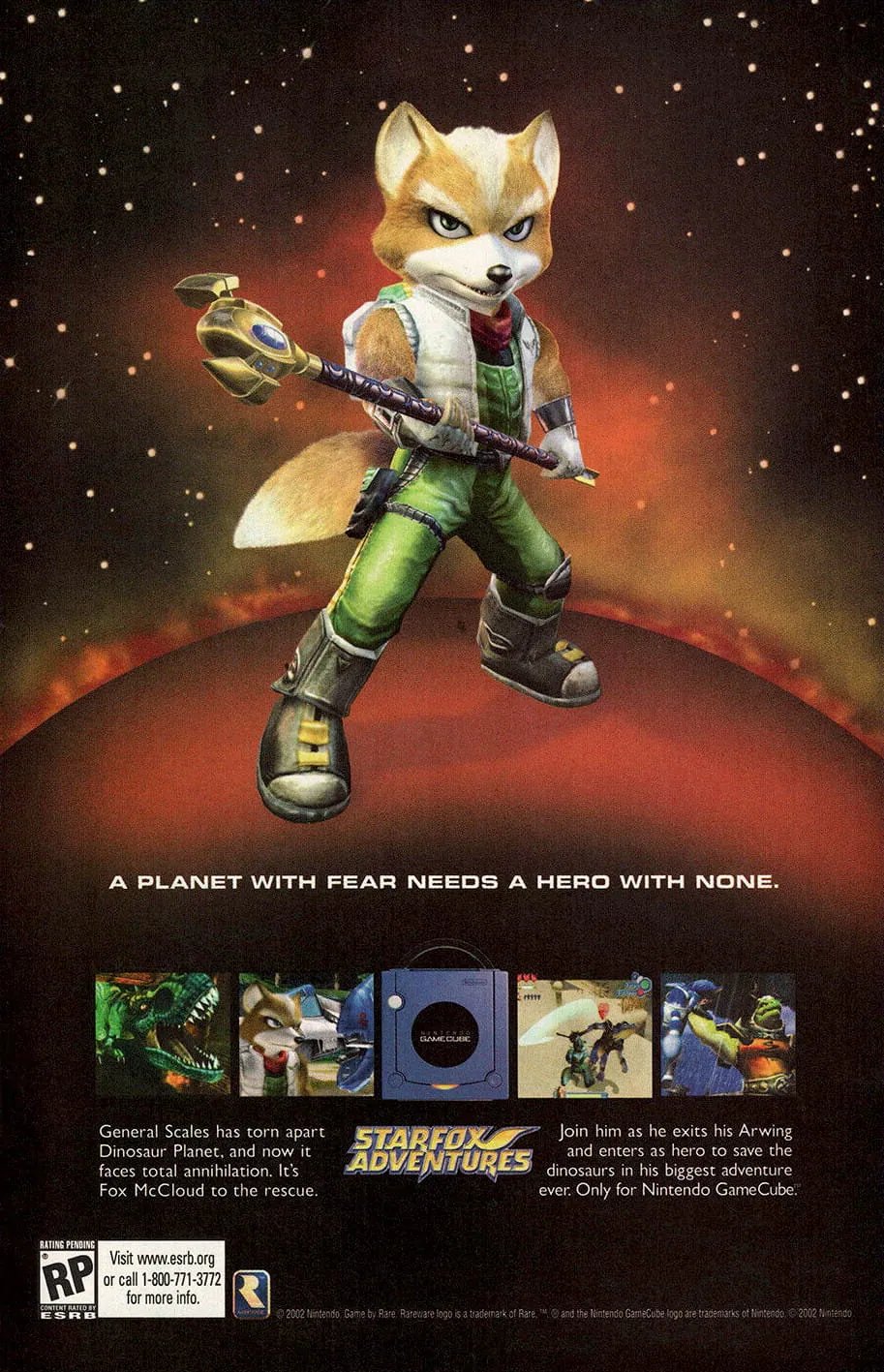 Anuncio de revista gringa del ZeldaFox